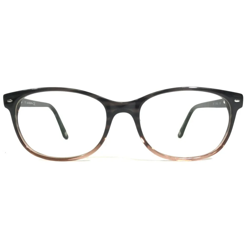 Liz Claiborne Eyeglasses Frames 607 01X2 Brown Fade Oval Full Rim 53-17-135